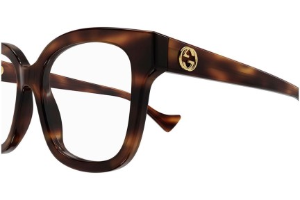 Okulary korekcyjne Gucci GG1258O 006 Kwadratowe Havana