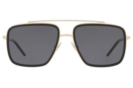 Okulary przeciwsłoneczne Dolce & Gabbana DG2220 02/81 Polarized Kwadratowe Czarne