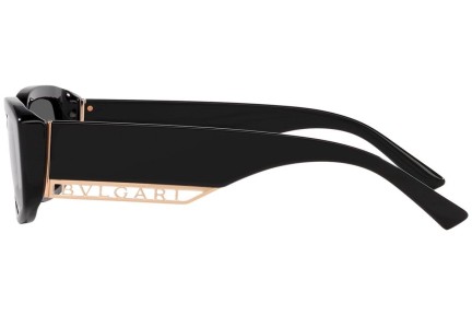 Okulary przeciwsłoneczne Bvlgari BV8259 501/T3 Polarized Prostokątne Czarne