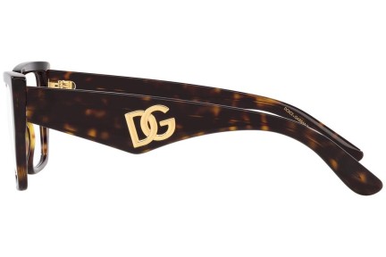 Okulary korekcyjne Dolce & Gabbana DG3373 502 Kwadratowe Havana