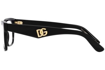 Okulary korekcyjne Dolce & Gabbana DG3370 501 Prostokątne Czarne