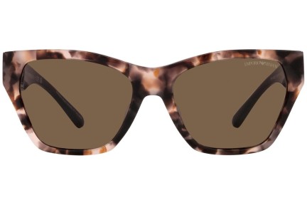 Okulary przeciwsłoneczne Emporio Armani EA4203U 541073 Kocie oczy Havana