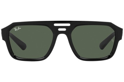 Okulary przeciwsłoneczne Ray-Ban Corrigan RB4397 667771 Flat Top Czarne