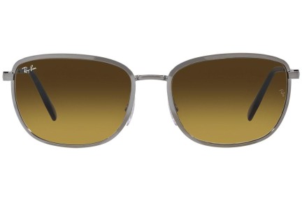 Okulary przeciwsłoneczne Ray-Ban RB3705 916785 Prostokątne Srebrne