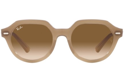 Okulary przeciwsłoneczne Ray-Ban Gina RB4399 616651 Kwadratowe Brązowe