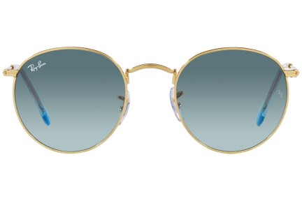 Okulary przeciwsłoneczne Ray-Ban Round Metal RB3447 001/3M Okrągłe Złote