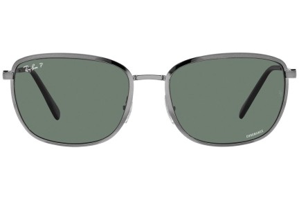 Okulary przeciwsłoneczne Ray-Ban RB3705 004/O9 Prostokątne Srebrne