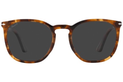 Okulary przeciwsłoneczne Persol PO3316S 110248 Polarized Kwadratowe Havana