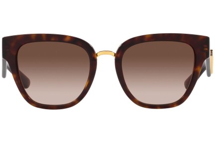 Okulary przeciwsłoneczne Dolce & Gabbana DG4437 502/13 Kocie oczy Havana