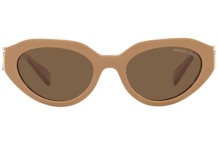 Okulary przeciwsłoneczne Michael Kors Empire Oval MK2192 355573 Nieregularny Brązowe