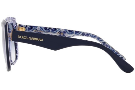 Okulary przeciwsłoneczne Dolce & Gabbana DG4414 341419 Kwadratowe Niebieskie