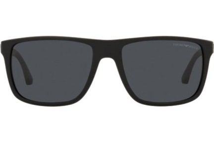 Okulary przeciwsłoneczne Emporio Armani EA4033 586587 Kwadratowe Czarne