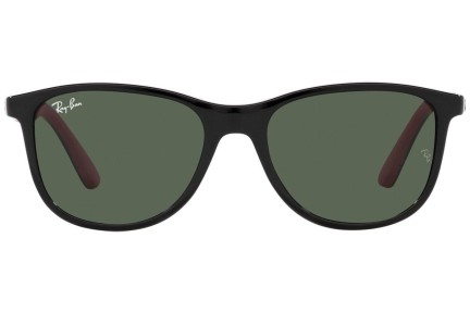 Okulary przeciwsłoneczne Ray-Ban Junior RJ9077S 713171 Kwadratowe Czarne