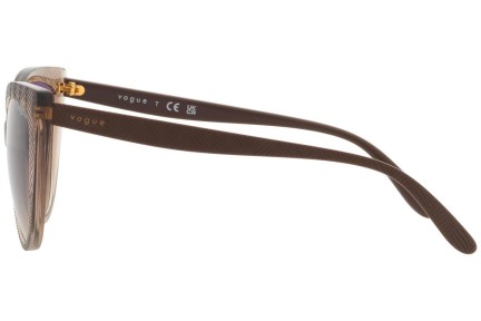 Okulary przeciwsłoneczne Vogue Eyewear VO5484S 294070 Kocie oczy Brązowe