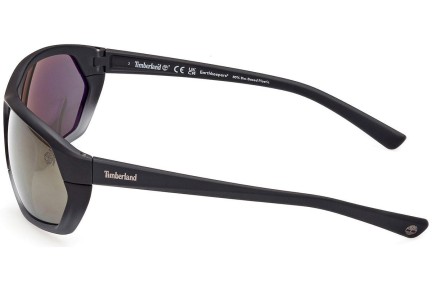 Okulary przeciwsłoneczne Timberland TB9310 02R Polarized Prostokątne Czarne