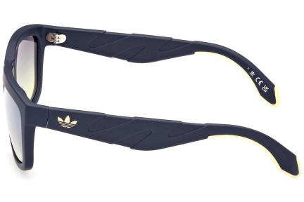 Okulary przeciwsłoneczne Adidas Originals OR0094 91X Kwadratowe Niebieskie