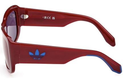 Okulary przeciwsłoneczne Adidas Originals OR0090 69X Kwadratowe Czerwone