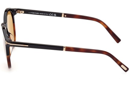 Okulary przeciwsłoneczne Tom Ford FT1021 56E Okrągłe Havana