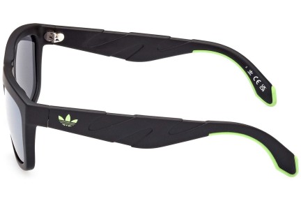 Okulary przeciwsłoneczne Adidas Originals OR0094 02C Kwadratowe Czarne