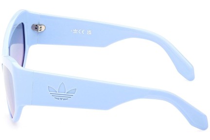 Okulary przeciwsłoneczne Adidas Originals OR0089 84X Kocie oczy Niebieskie