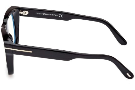 Okulary korekcyjne Tom Ford FT5872-B 001 Kwadratowe Czarne