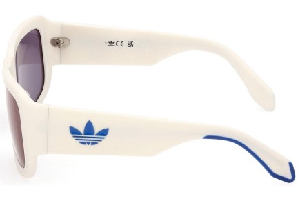 Okulary przeciwsłoneczne Adidas Originals OR0090 21X Kwadratowe Białe