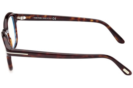 Okulary korekcyjne Tom Ford FT5871-B 052 Okrągłe Havana