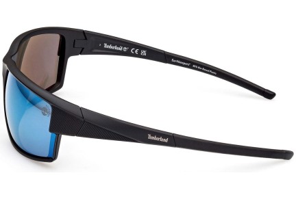 Okulary przeciwsłoneczne Timberland TB9308 02D Polarized Prostokątne Czarne