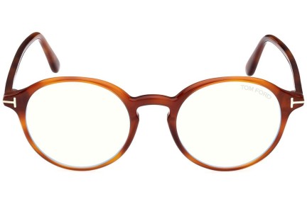 Okulary korekcyjne Tom Ford FT5867-B 053 Okrągłe Havana