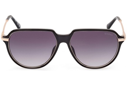 Okulary przeciwsłoneczne Guess GU00067 01B Pilotki (Aviator) Czarne