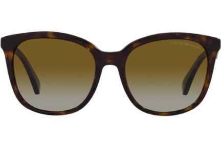 Okulary przeciwsłoneczne Emporio Armani EA4157 5234T5 Polarized Kocie oczy Havana