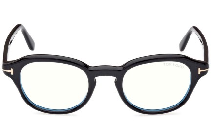 Okulary korekcyjne Tom Ford FT5871-B 001 Okrągłe Czarne