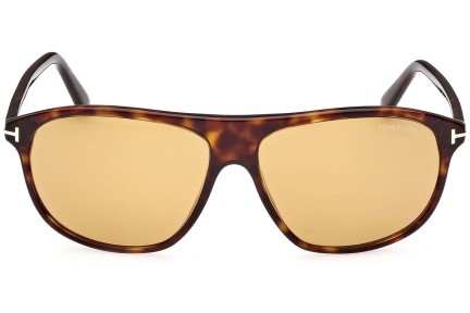 Okulary przeciwsłoneczne Tom Ford FT1027 52E Pilotki (Aviator) Havana