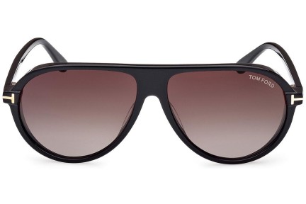 Okulary przeciwsłoneczne Tom Ford FT1023 01B Pilotki (Aviator) Czarne