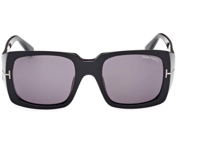 Okulary przeciwsłoneczne Tom Ford FT1035-N 01A Kwadratowe Czarne