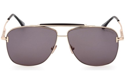 Okulary przeciwsłoneczne Tom Ford FT1017 28A Pilotki (Aviator) Złote