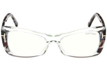 Okulary korekcyjne Tom Ford FT5879-B 093 Kocie oczy Zielone