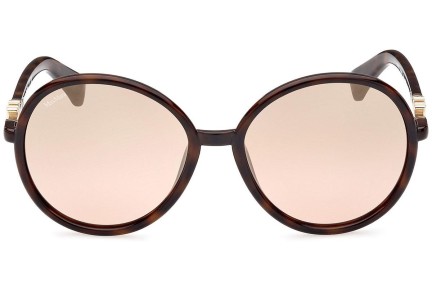 Okulary przeciwsłoneczne Max Mara MM0065 52G Okrągłe Czarne