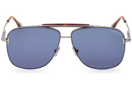 Okulary przeciwsłoneczne Tom Ford FT1017 14V Pilotki (Aviator) Srebrne