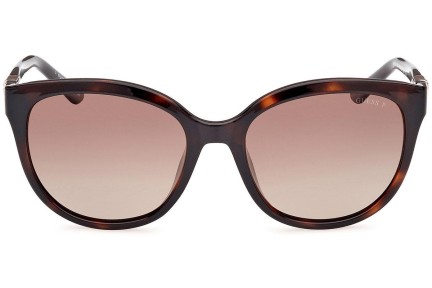 Okulary przeciwsłoneczne Guess GU7877 52H Polarized Kocie oczy Havana