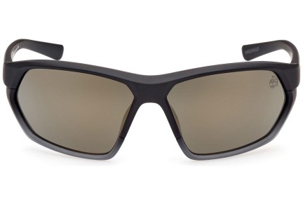 Okulary przeciwsłoneczne Timberland TB9310 02R Polarized Prostokątne Czarne