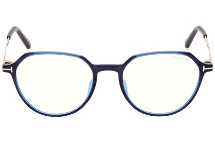 Okulary korekcyjne Tom Ford FT5875-B 090 Okrągłe Czarne