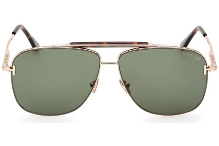 Okulary przeciwsłoneczne Tom Ford FT1017 28N Pilotki (Aviator) Złote