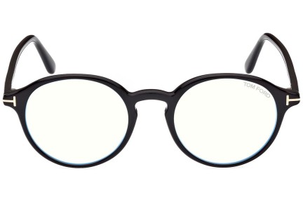 Okulary korekcyjne Tom Ford FT5867-B 001 Okrągłe Czarne