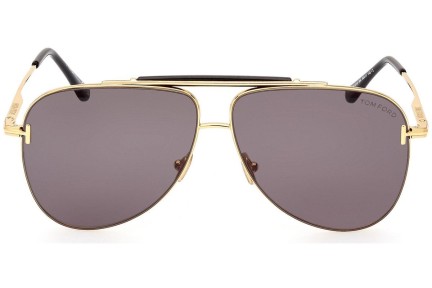 Okulary przeciwsłoneczne Tom Ford FT1018 30A Pilotki (Aviator) Złote