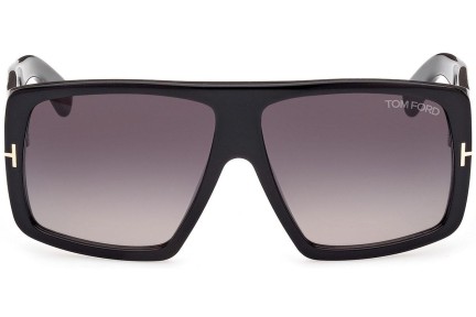 Okulary przeciwsłoneczne Tom Ford FT1036 01B Kwadratowe Czarne