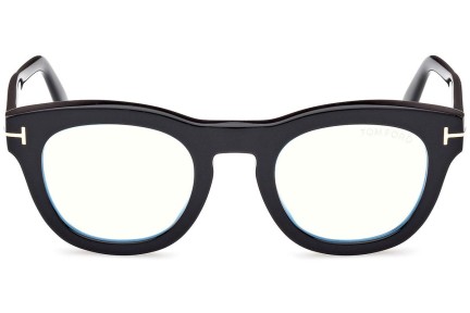 Okulary korekcyjne Tom Ford FT5873-B 001 Okrągłe Czarne