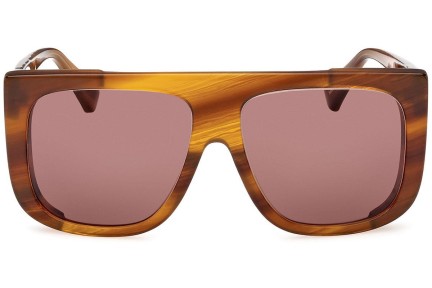 Okulary przeciwsłoneczne Max Mara MM0073 50E Flat Top Havana