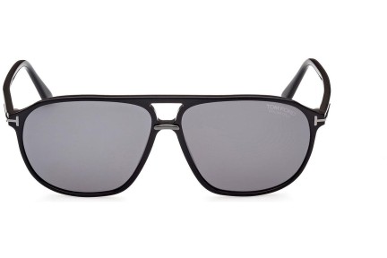 Okulary przeciwsłoneczne Tom Ford FT1026-N 01D Polarized Pilotki (Aviator) Czarne