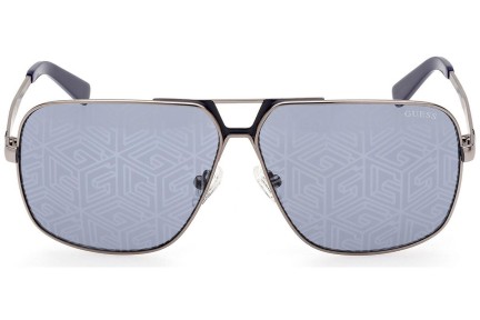 Okulary przeciwsłoneczne Guess GU00070 09V Pilotki (Aviator) Srebrne